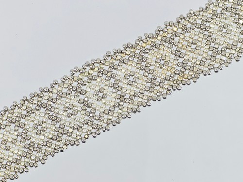 LIQUID METAL WIDE MESH STELING SILVER/ PLATINUM WOVEN BRACELET NWT ~ 6" - Picture 7 of 10