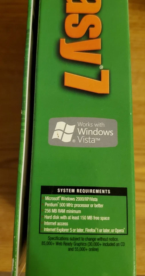 Avanquest WebEasy 7 Web Design PC Software Windows Vista 2000 XP w Disc Manual - Image 3 of 4