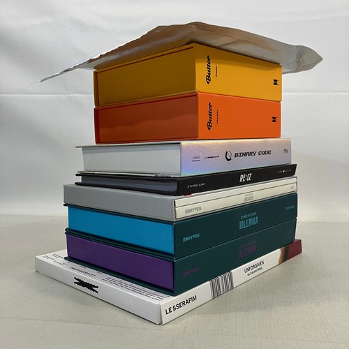 9 K-Pop Album Lot Twice Enhypen Le Sserafim BTS ONEUS IZ Some Missing Inclusions - 第 6/6 張圖片