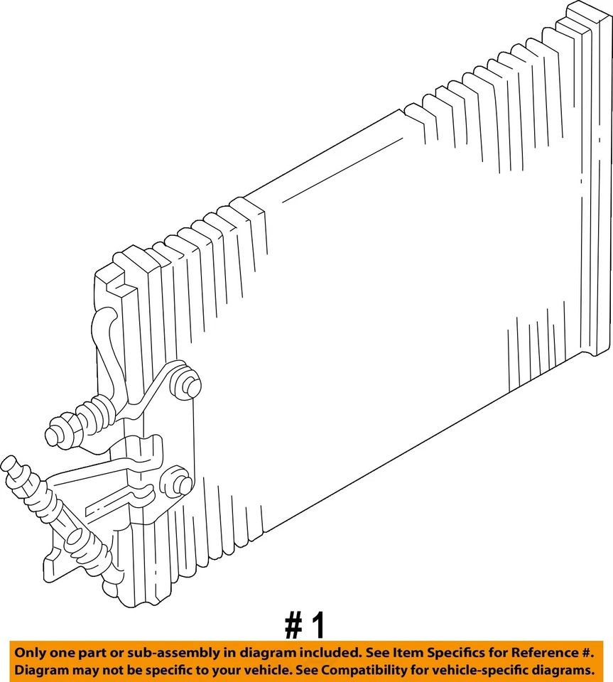 Condensador de aire acondicionado usado se adapta a: Chevrolet 2500 1999 camioneta grado A Foto 4 de 4