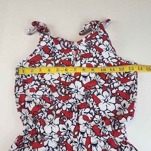 Vineyard Vines for Target girl summer romper 6 / 6X sleeveless floral whale - Picture 9 of 11