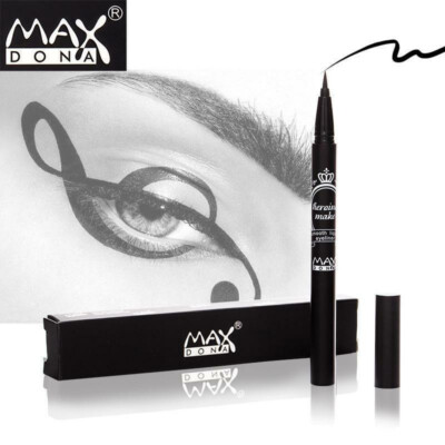 EYELINER GEL FLÜSSIG WASSERDICHT MAKE-UP SCHWARZ WEICH STIFT SCHWÄRZESTER PRO EYE DEFINER