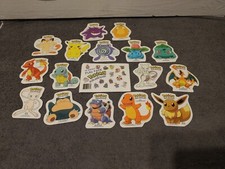 Rare 1999 POKEMON 16 Sticker Fun Pack Gotta Catch Em All Stickers