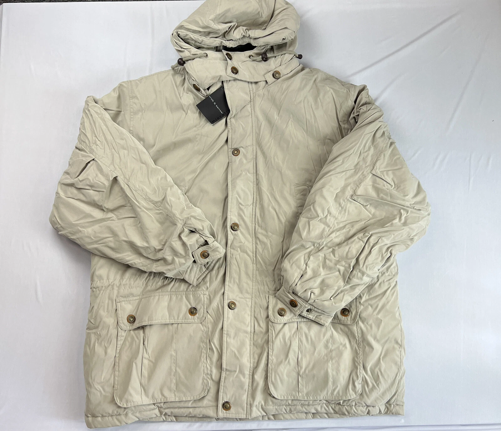 Croft & Barrow Microfiber Insulated Puffer Hooded Jacket Full Zip Men’s 2XL NEW