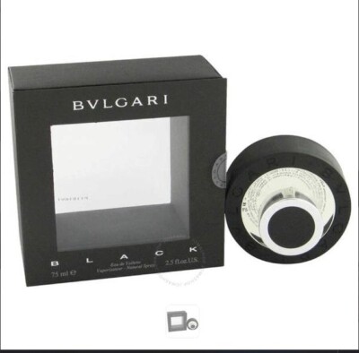 Bvlgari Black Cologne Perfume Eau De Toilette Spray 2.5 oz NIB Cellophane Damage