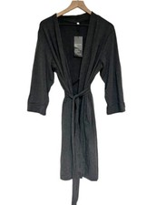 PrinStory Womens Gray Belted Robe Size 2XL Cotton Spandex Loungewear NWT