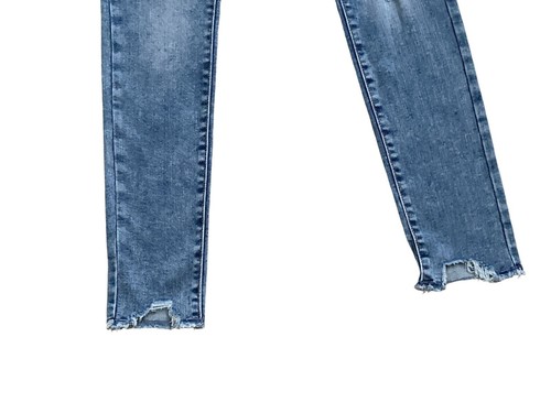 OLD NAVY Girls Youth Size 16 Extra High Rise Ripped Jeggings Skinny Blue Jeans - Picture 6 of 8