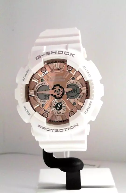 G-Shock S Series GMAS120MF-7A2 Rose Gold Dial Sports Watch New in Box w/ Tags