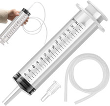 150Ml Siringa Con Tubo, Siringa Grande per Liquidi Applicatore Colla Olio, 150Cc