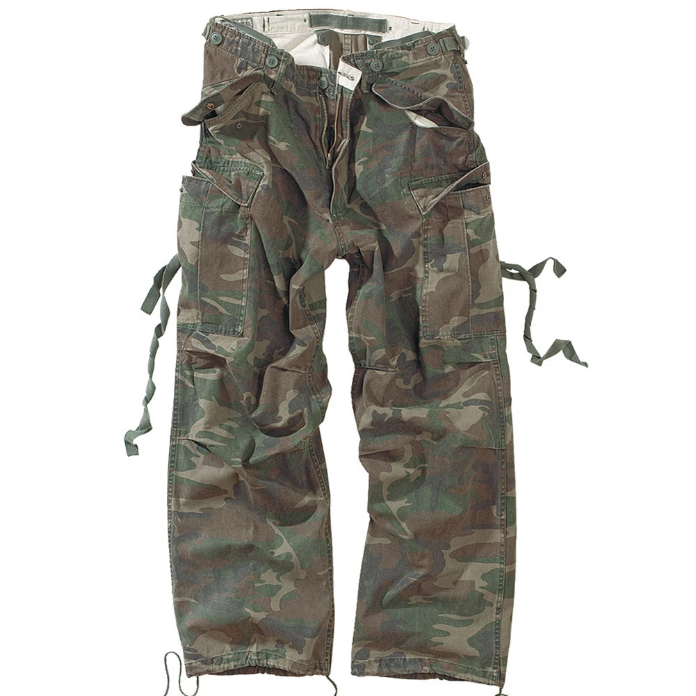 Pantaloni Cargo Uomo Surplus – Stile Aviatore Vintage Airborne, Cotone Robusto, 8 Tasche, Taglie S-7XL - 6