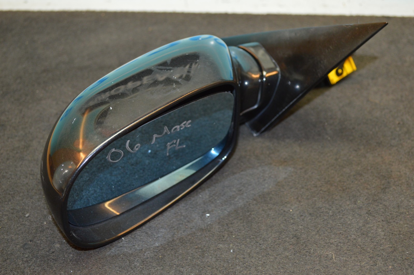 2006 M139 MASERATI QUATTROPORTE FRONT LEFT DRIVER SIDE DOOR MIRROR BLACK