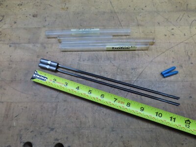 2pc Botek 0.159'' X 11.5'' kidney coolant carbide tip gun drill 10mm shank (@D48)