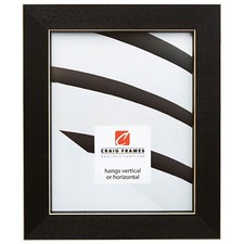 Craig Frames 1.5" Shaker, Black Wood Picture Frame