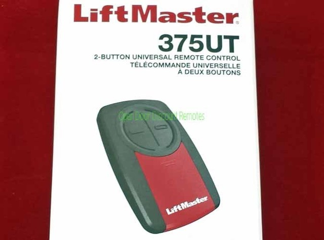 375LM 375UT Liftmaster Chamberlain Universal Remote Comp ...