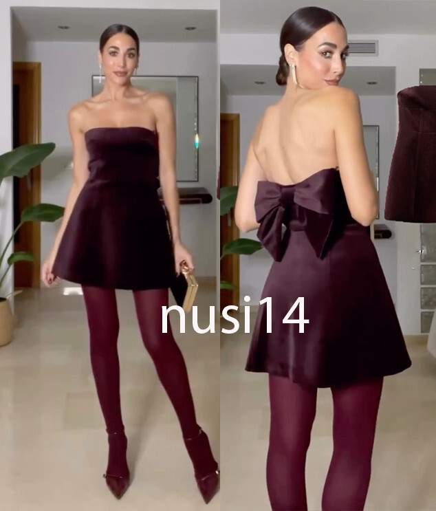 安心★関税込み★ZARA★SHORT DRESS WITH BOWS SHORT DRESS WITH BOWS - Blue | ZARA UAE - Dubai/Sharjah