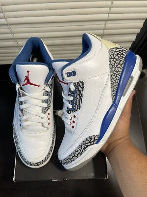 true blue 3s size 10.5