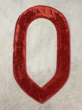 Massonico Catena Collare Velevt Fodera Rosso Shriners Collare Velluto Supporto