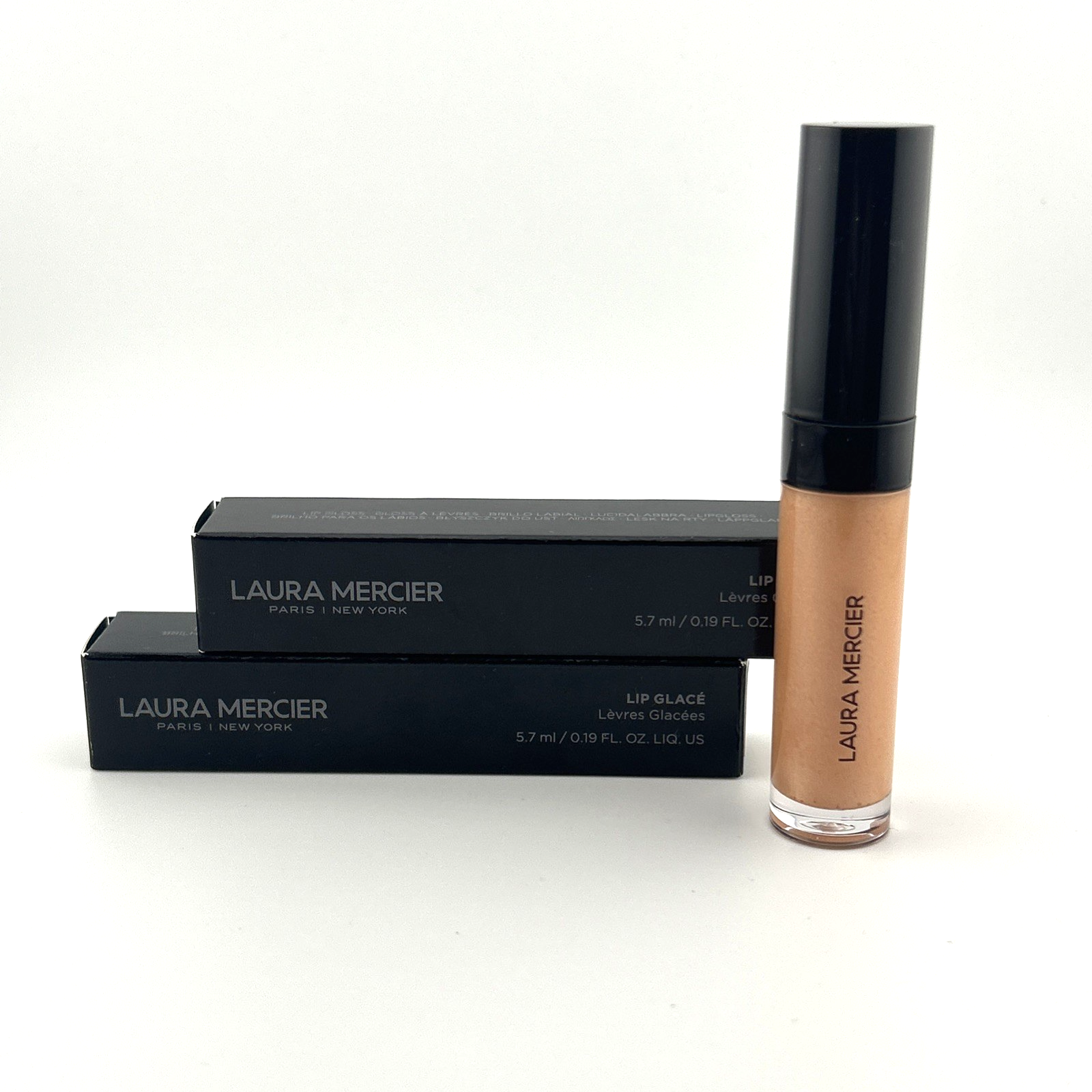 Laura Mercier Lip Glace Balm Duo in Melted Sugar & Macaron - 2PC Set