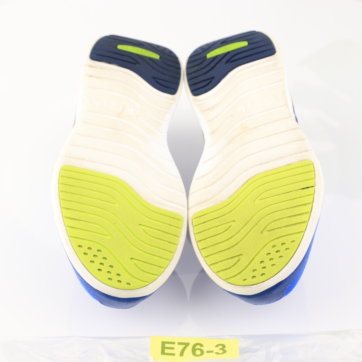 Kizik Mens Athens Sneaker Size 8 Cobalt Blue Hands Fress 