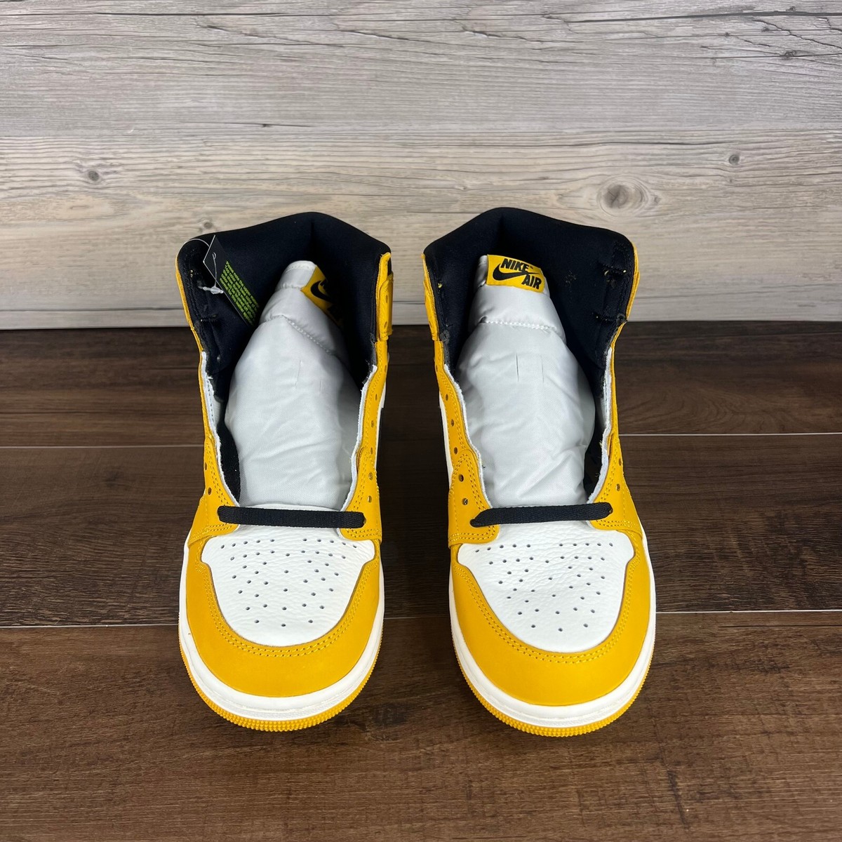 Air Jordan 1 Retro High OG Yellow Ochre Mens Size 9.5 Black DZ5485 