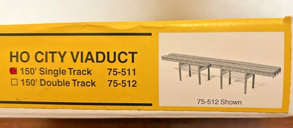 150 ft CITY STEEL VIADUCT BRIDGE - SINGLE TRACK HO Scale-PLASTIC KIT 75511 - NEW - Image 2 of 4