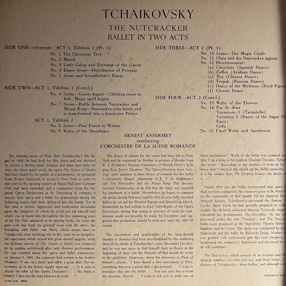 Tchaikovsky, Ansermet – The Nutcracker 2 LP Box Set Compilation - Image 2 of 4
