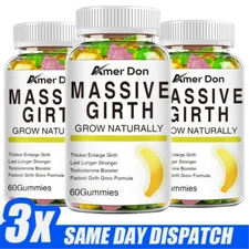 #1 NEW XXXL GAIN 12+ INCHES PENIS-ENLARGER GROWTH CAPSULES FASTER GROWTH 3 PCS