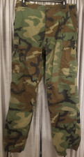 VTG US Military Army BDU Field Pants Mens Med Reg Woodland Camo Combat Trousers