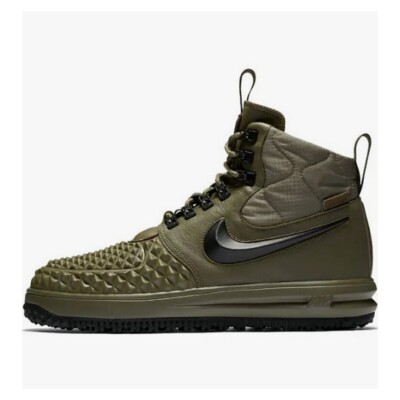 NIKE Lunar Air Force 1 Duckboot 17 Olive Green Mens Size 9.5