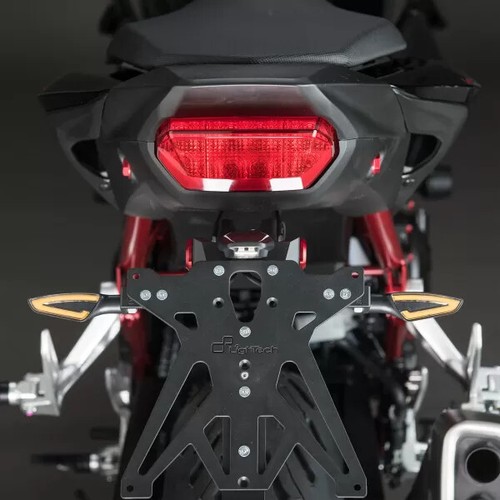 Portatarga Lightech regolabile Germania Kawasaki Z300 2013-2018 - Foto 4 di 5