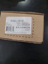 Baldwin Reserve HD.SQU.R.CSR.150 Square Half Dummy Satin Nickel Door Lever