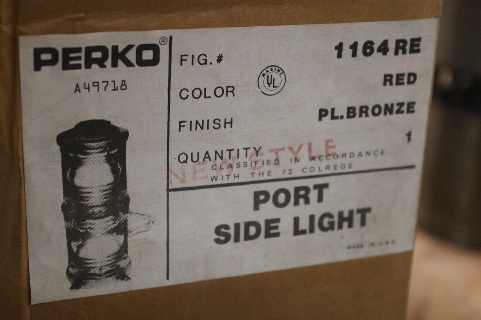 Perko Bronze Port-Side Light Red 1164RE NEW | eBay