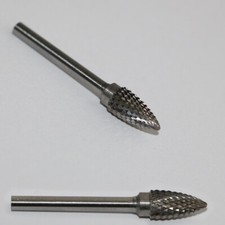 Fr&auml;sstift &Oslash; 6 Schaft 3mm VHM-Kopf kreuzverzahnt Fr&auml;ser f&uuml;r Dremel Senker *94K*