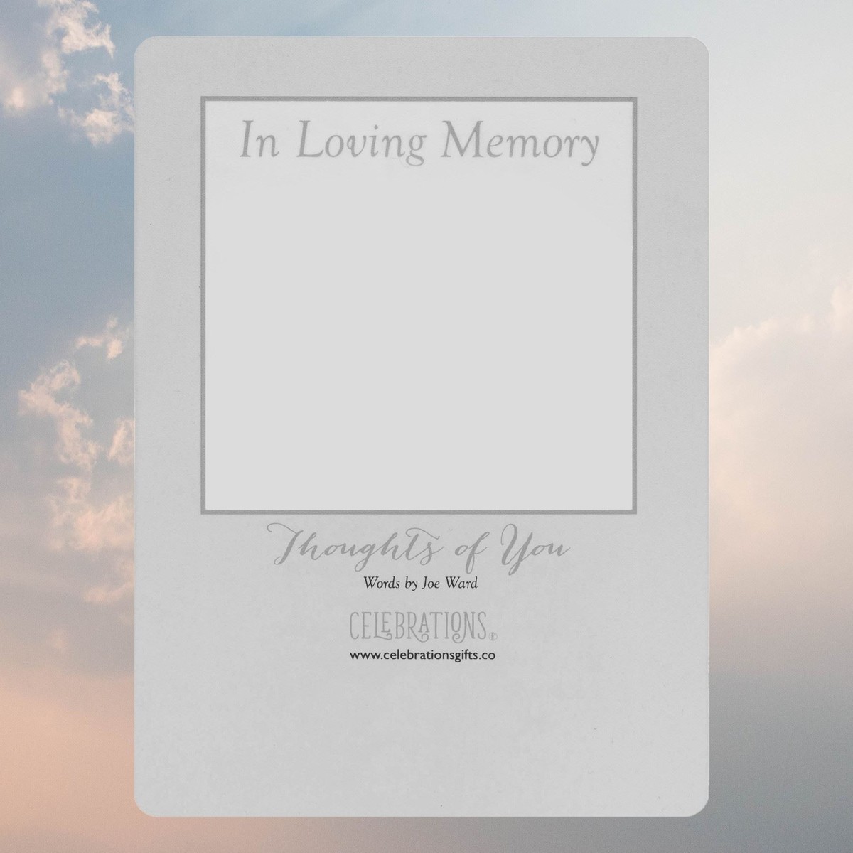 Wddle Celebratons Gone To Soon Waterproof Gravesde Memoral Card