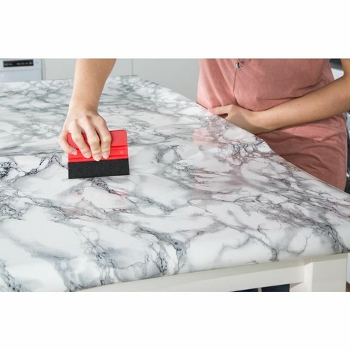 Multi-color Marble Vinyl Wallpaper Sticker Kitchen Home Decors adhesive HOHOFILM - Picture 11 of 19