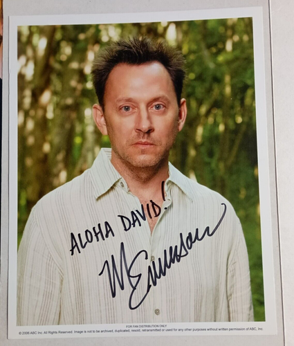MICHAEL EMMERSON foto firmata 8 x 10 PERSA, solo distribuzione fan