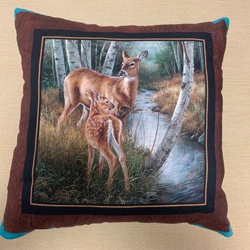 Set of 4 Cushion Covers with Stags - 39550-CUSH - Picture 4 of 8