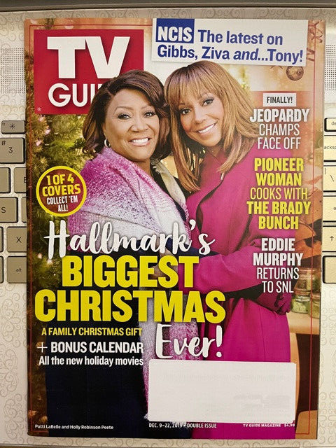 TV GUIDE MAGAZINE DECEMBER 9-22 2019 HALLMARK CHRISTMAS NCIS  JEOPARDY