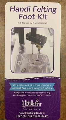 HANDIQUILTER FELTING FOOT KIT --TOOLS, FOOT, NEEDLES, ETC ALL INCLUDED
