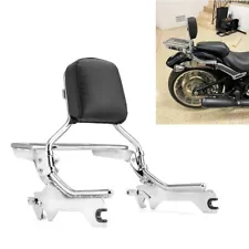 Detachable Sissy Bar Backrest w/Luggage Rack For Harley Breakout Fat Boy 18-24