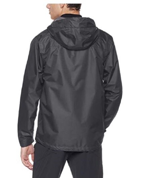 NEW 5Oaks Men's Rain Jacket Waterproof Raincoat Hooded