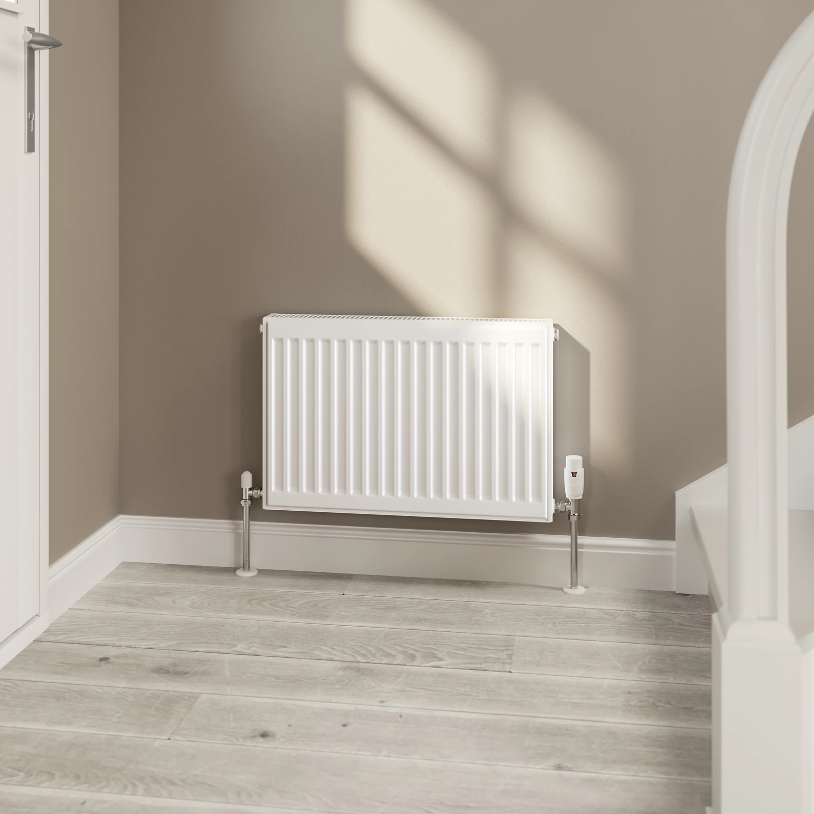 Flomasta White Type 21 Double Panel Radiator, (W)600mm x (H)400mm