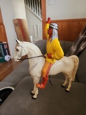 Vintage 1950s Hartland Plastics COCHISE Indian Chief Western Rider  Horse Read