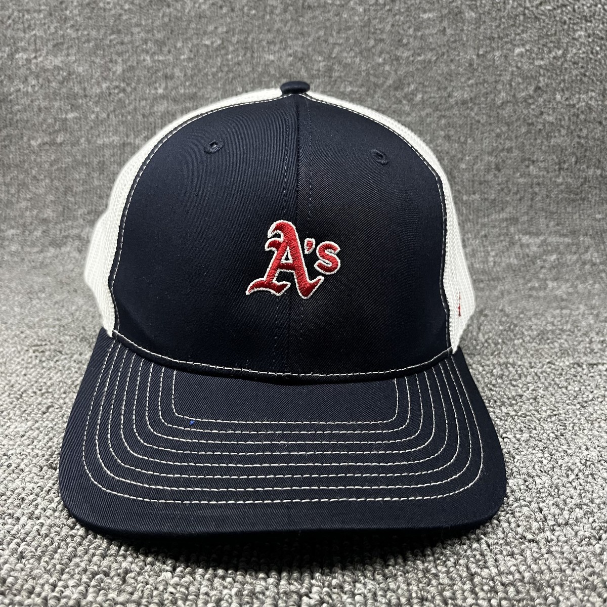 Oakland Athletics '47 Brand Branson MVP Trucker Hat Navy White Snapback Cap