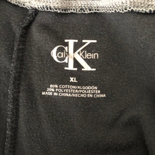 Calvin Klein Velour Set Womens XL Black Hoodie & Wide Leg Pants Plush Lounge - Picture 11 of 19