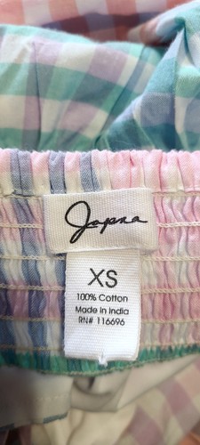 Japna Summer Dress Pastel Stripes Size XS W/ Necklace - Picture 3 of 5