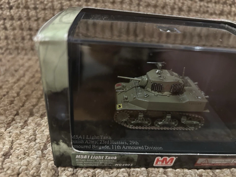 Hobby Master 1:72  M5A1 Stuart, 23rd Hussars, 11th Ad. Div. Caen 1944 No. HG4903 - Image 3 of 4