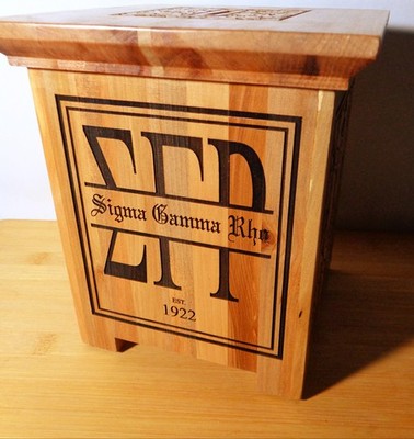SIGMA GAMMA RHO LASER ENGRAVED COINED BANK