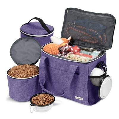 Dog Travel Bag Backpack Pet Supplies Backpack 5-Piece Set with Shoulder Strap...