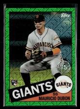 2020 Topps Mauricio Dubon 1985 Topps Chrome Silver Pack Green Refractor /99